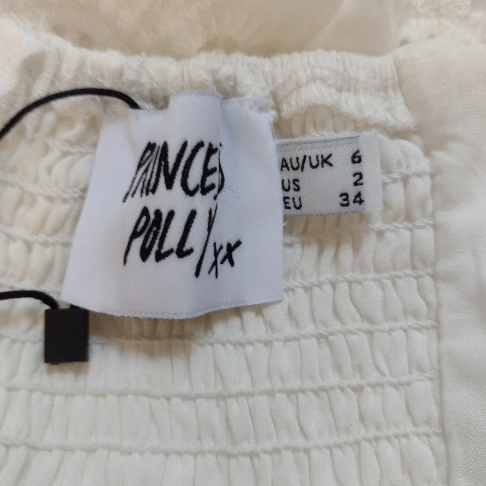 Princess Polly White Lace Mini Dress NWT Women's Size 2 - Picture 11 of 11